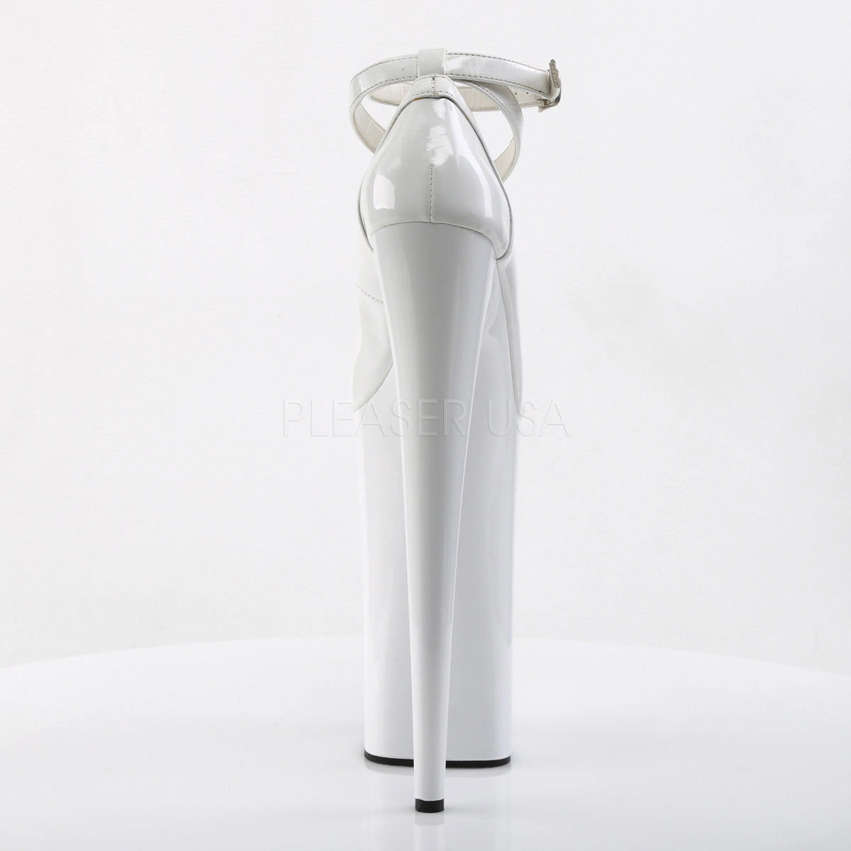 Cushioned Running Shoes For Walking 10 Inch Heel BEYOND-087 White Patent