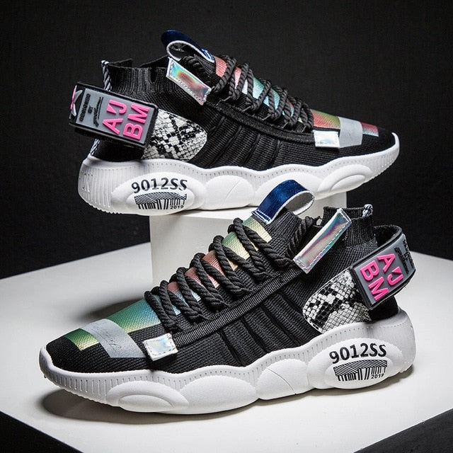 Outdoor Basketball Shoes Reviews 2019 Mesh Men Casual chunky sneakers Lac-up Men Shoes Lightweight Breathable Walking Sneakers Tenis Feminino zapatillas hombre