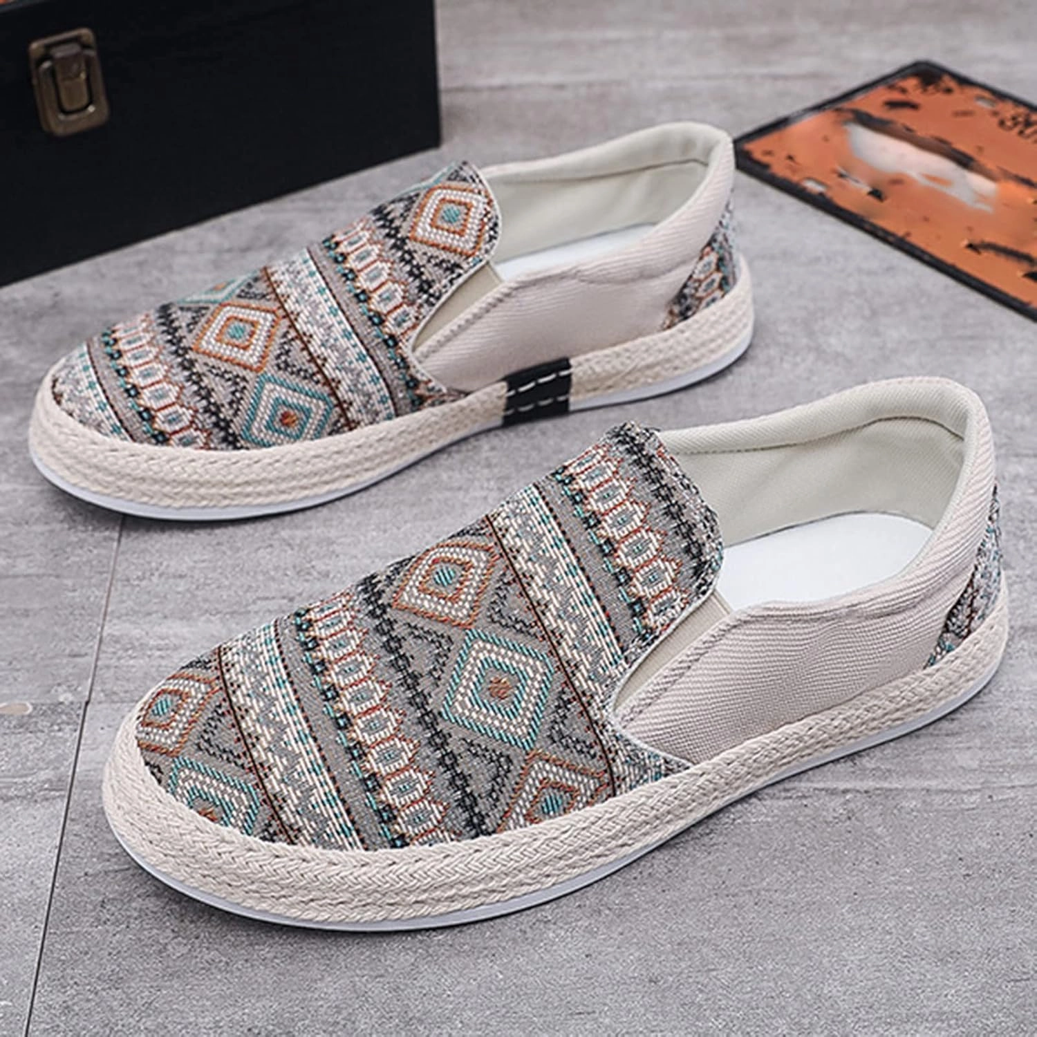 2022 Men's New Spring and Autumn Fisherman's Shoes Canvas Thick Soled Slip On Shoes Size 14 Casual Men Shoe Men's Sandals Men Cole Haan Shoes Casual