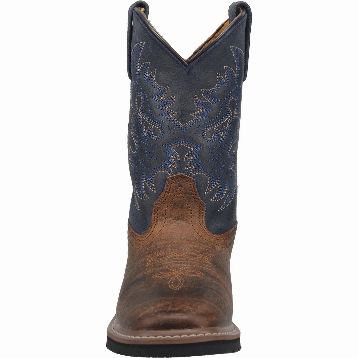 Over-the-knee Boots 'Dan Post' Children's 8" Brantley Western -  Brown / Blue (Sizes 8.5C-3Y)