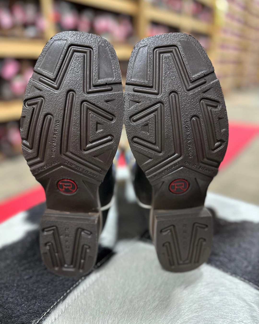 Slip On Waterproof Boots 'Roper' Big Kids 8" Rodeo Rider Western Square Toe - Brown