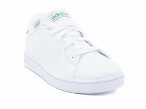 ADIDAS ADVANTAGE LIFESTYLE COURT LACE SHOES White Flat Sneakers