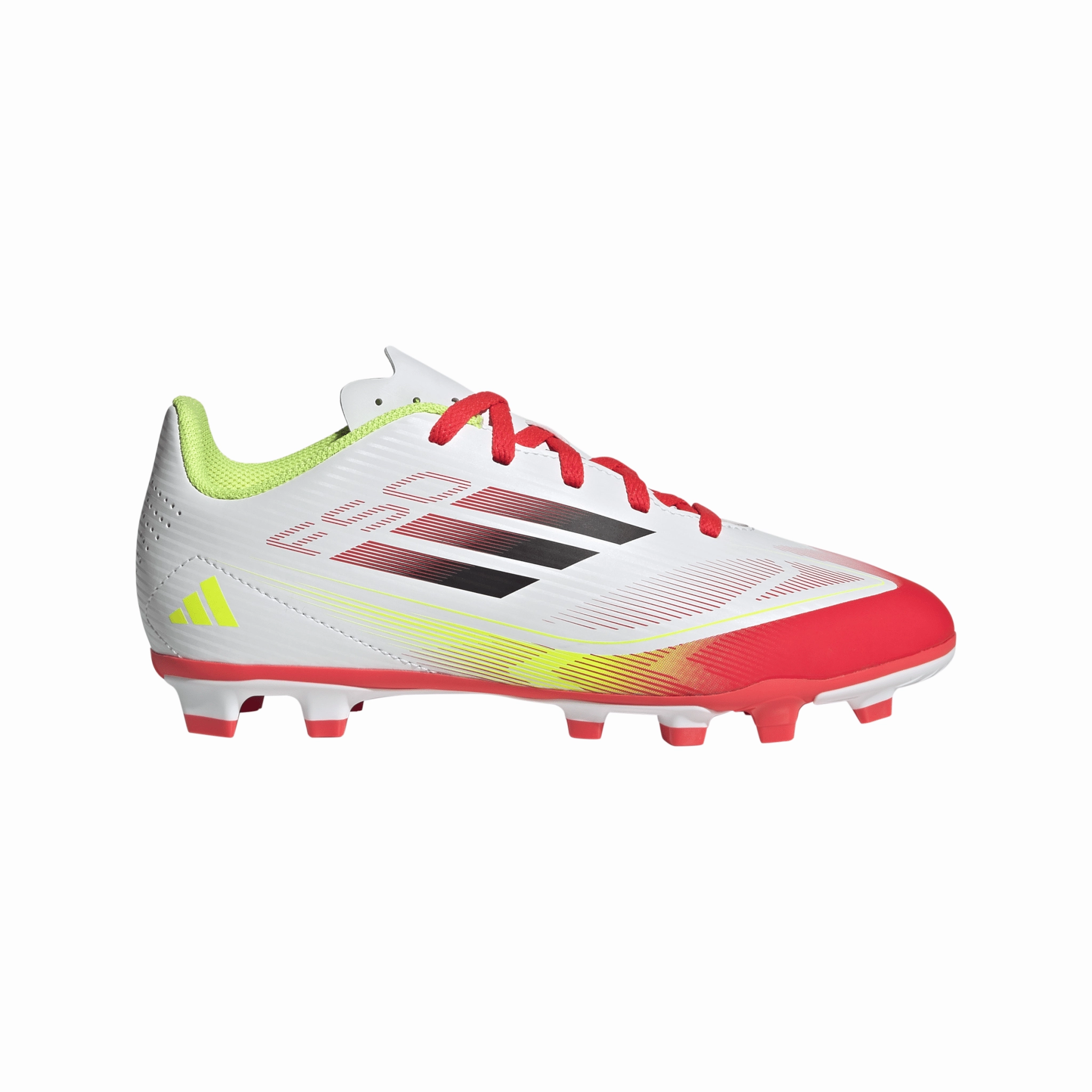 adidas F50 Club Firm/Multi-Ground Boots Kids White/Black Best Soccer Cleats For Defenders