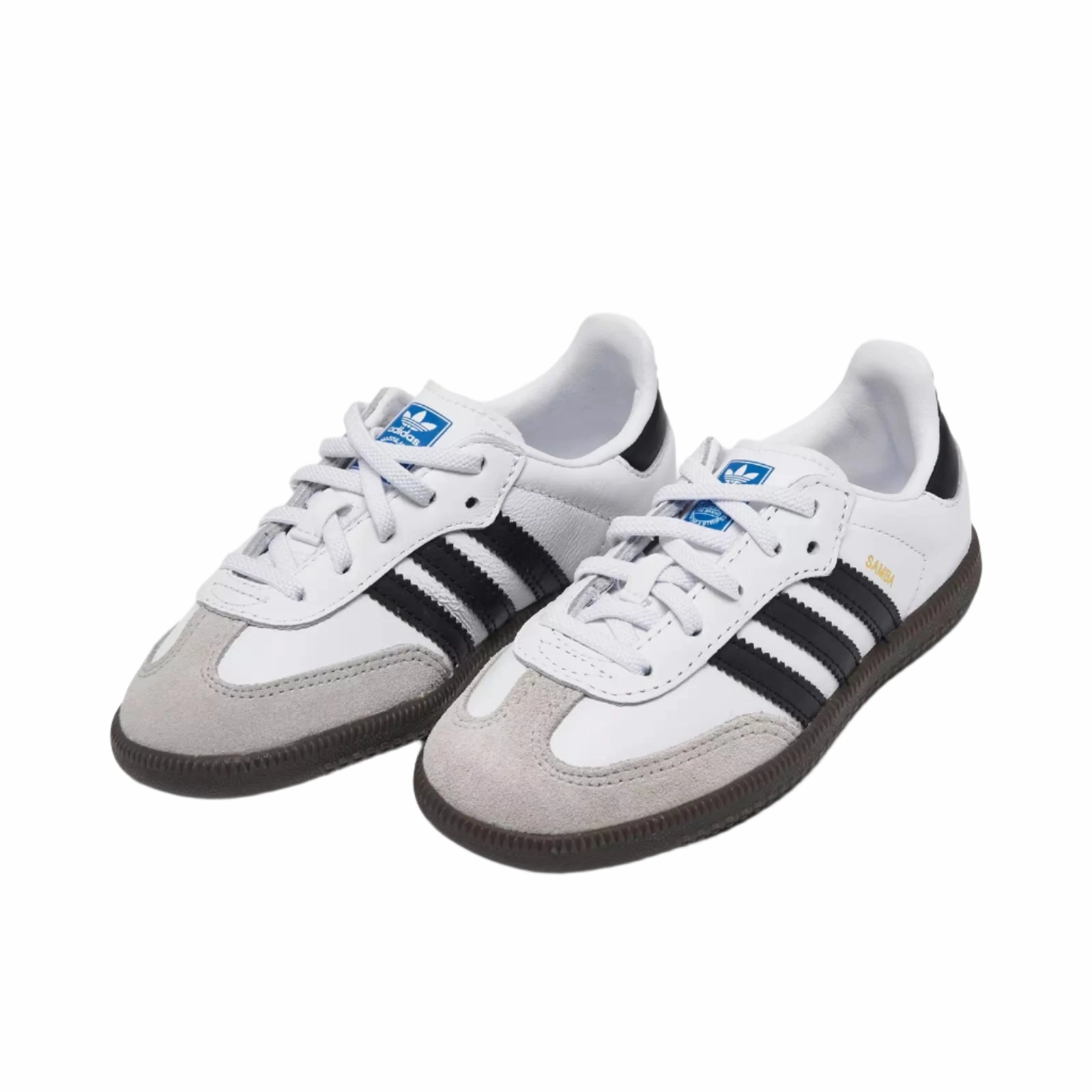 Green And Blue Soccer Cleats Adidas Samba OG Kids' Unisex Sneakers Cloud White / Core Black / Gum