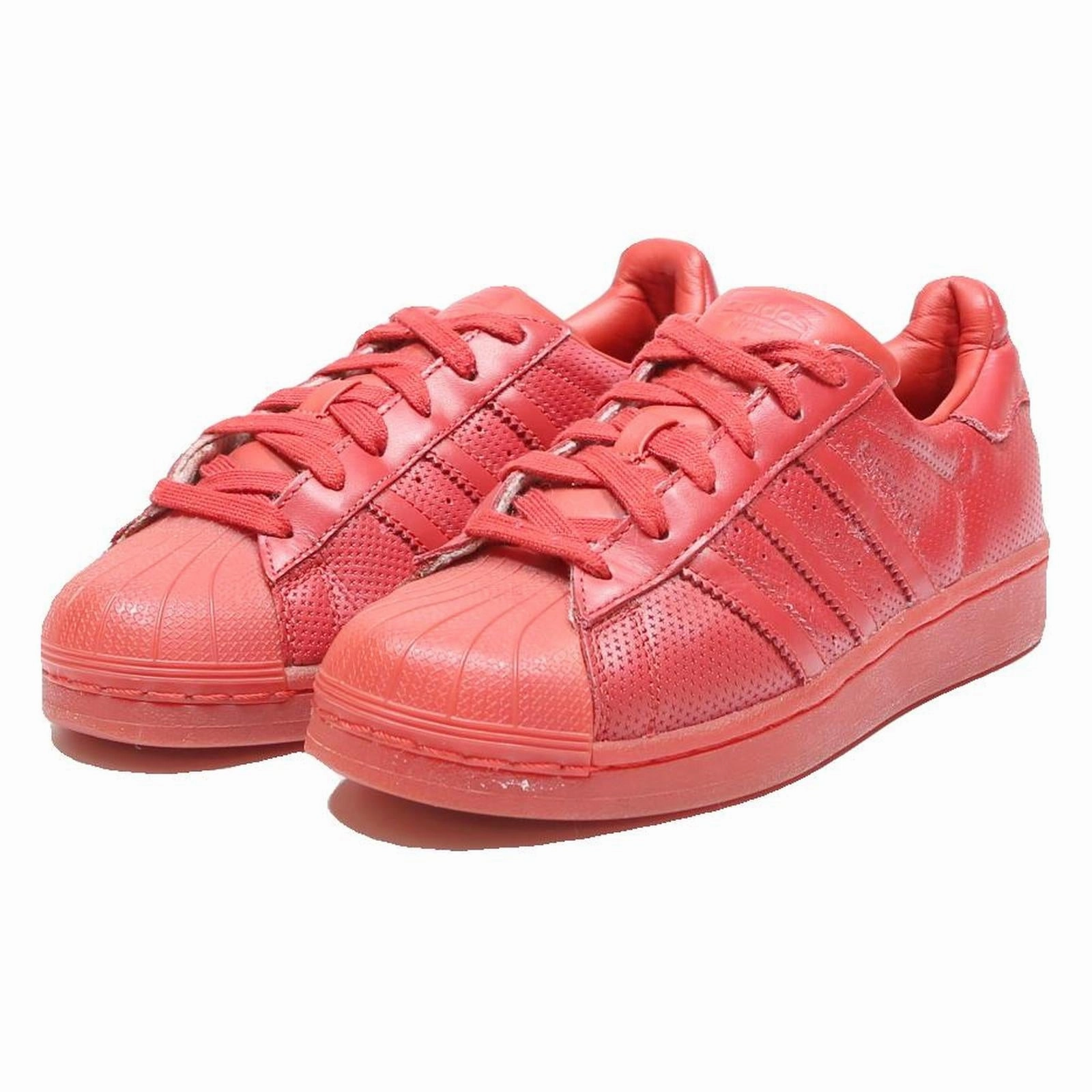 ADIDAS Superstar Boys Low Top Trainers Leather Red UK 4.5 Casual Sports Adidas Supernova Rise 2 Running Shoes