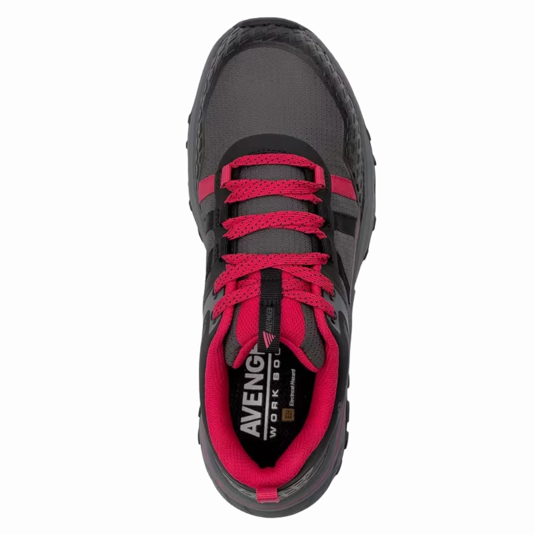 Best Road And Trail Shoe Women's Aero Trail (Composite Toe) - Grey/Magenta (B Width)