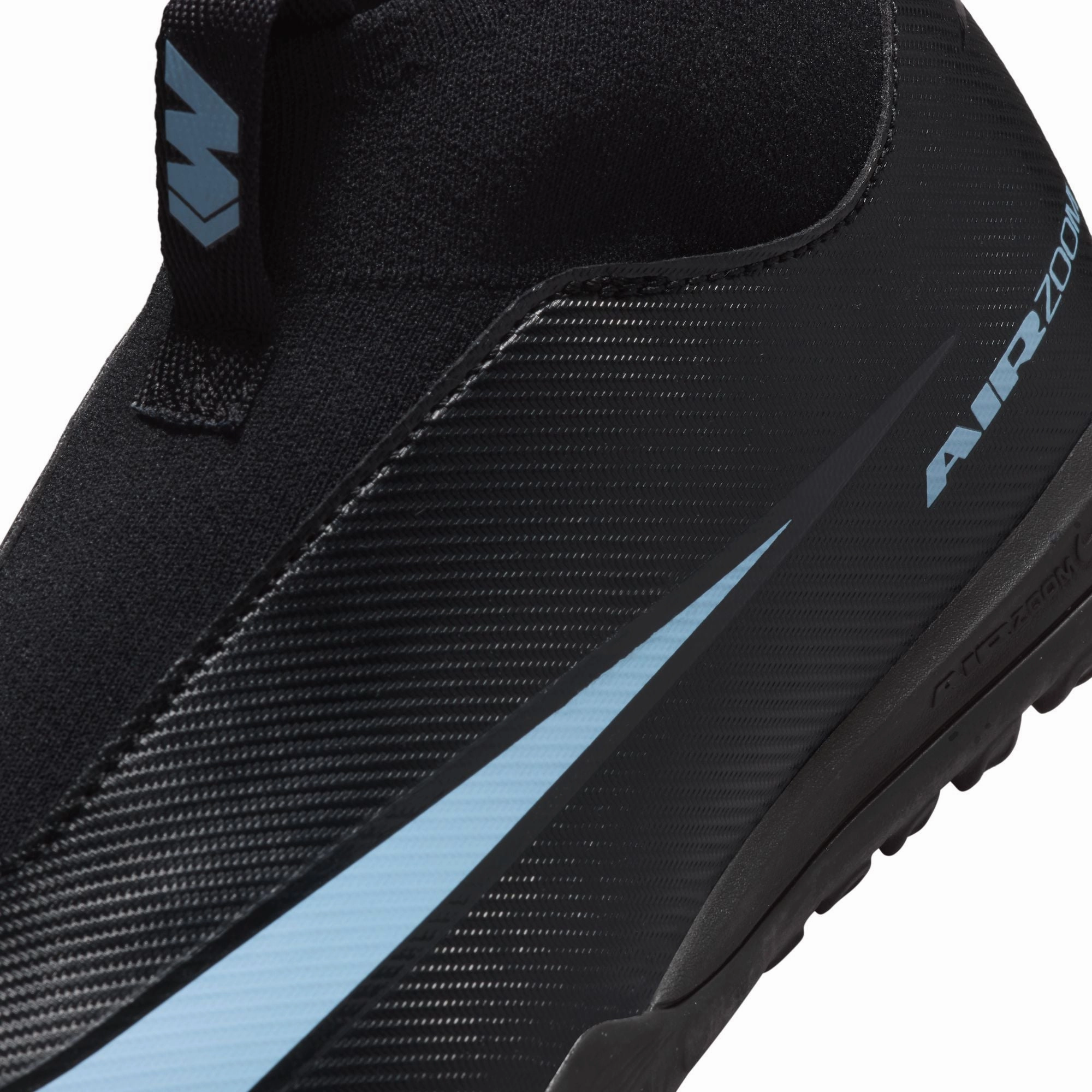 Nike Junior Superfly 10 Academy TF Turf Soccer Shoes - Black/Ice Blue Best Sites To Buy Soccer Cleats
