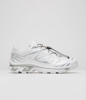 Salomon XT-6 GTX Shoes - White / White / Silver Summit Trail Shoe