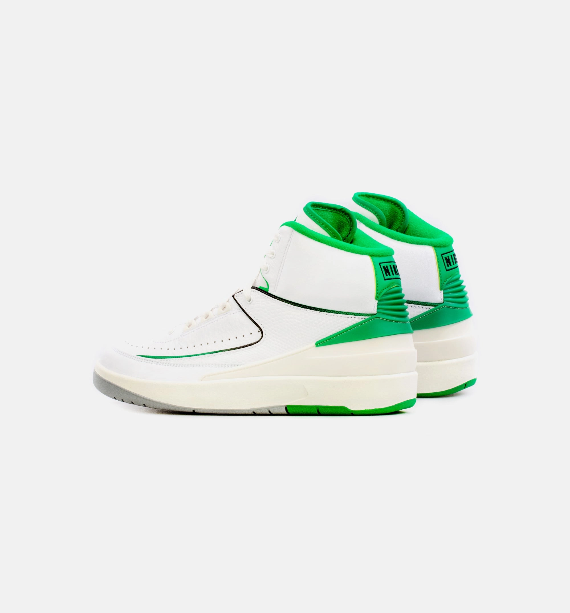 Air Jordan 2 Retro Lucky Green Mens Basketball Shoe - White/Green Finish Line Basketball Shoes