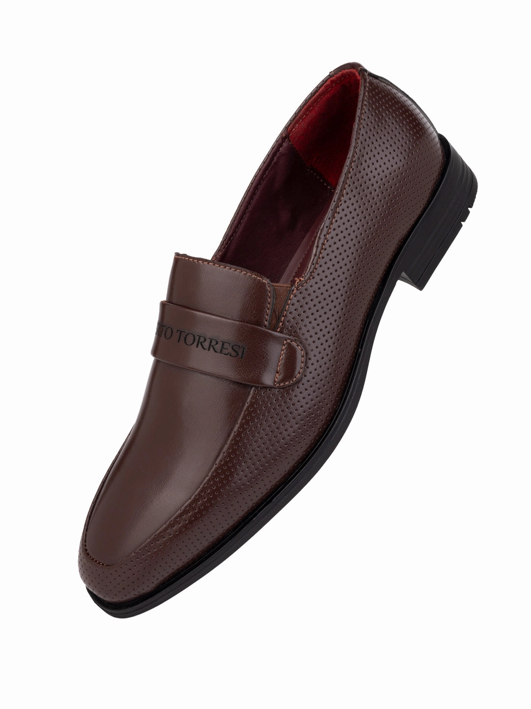 Alberto Torresi Fox leather Brown Slip On Formal Shoes Espadrilles Slip Ons