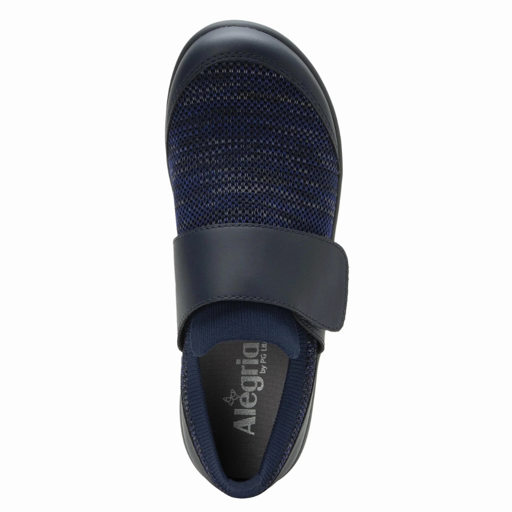 Alegria Dasher Navy Multi Shoe (Women's) Walking Shoes For Pronated Feet