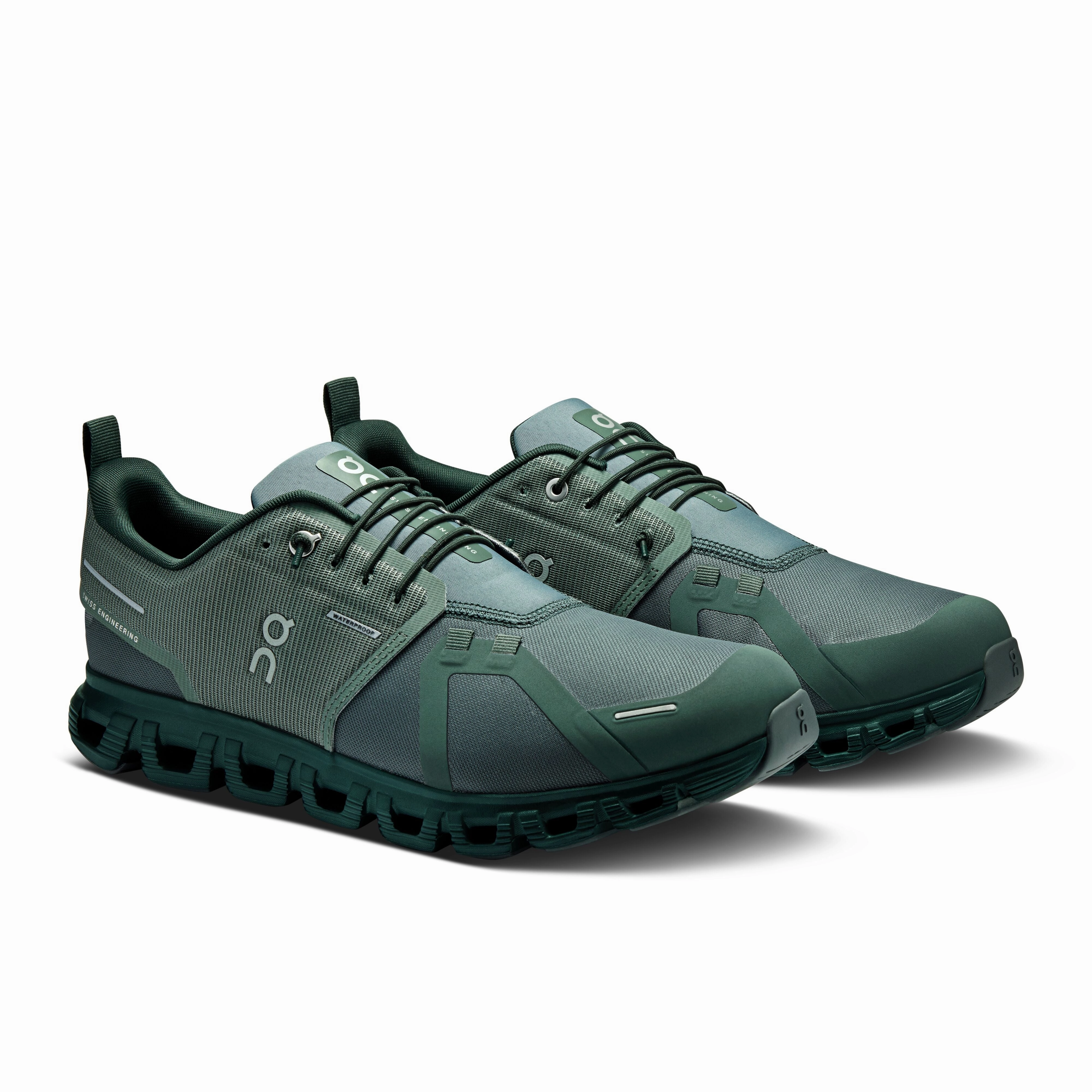 Men's On Cloud 6 Waterproof Shoe in Olive | Evergreen Swims Shoes Waterproof