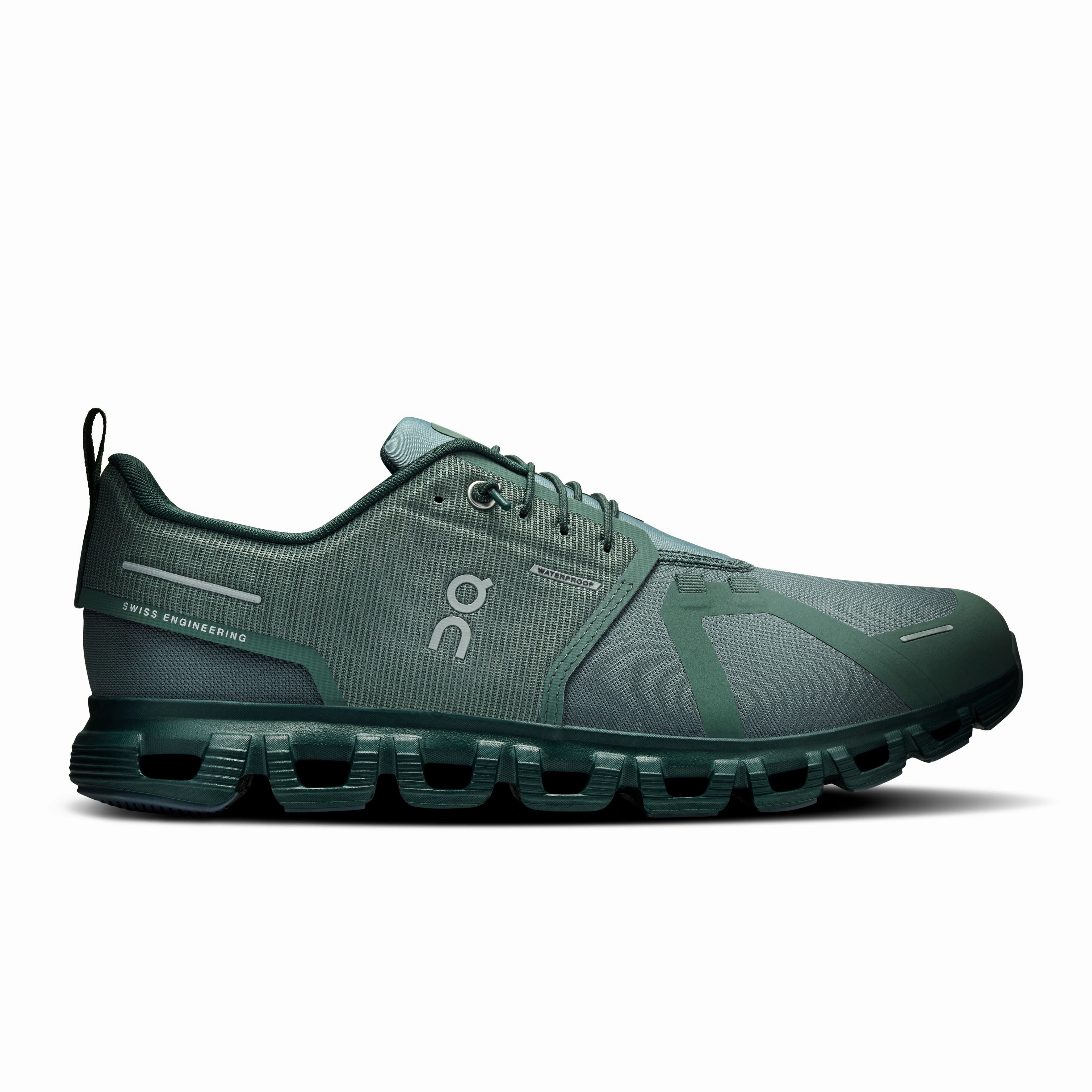 Men's On Cloud 6 Waterproof Shoe in Olive | Evergreen Waterproof Shoes Clearance