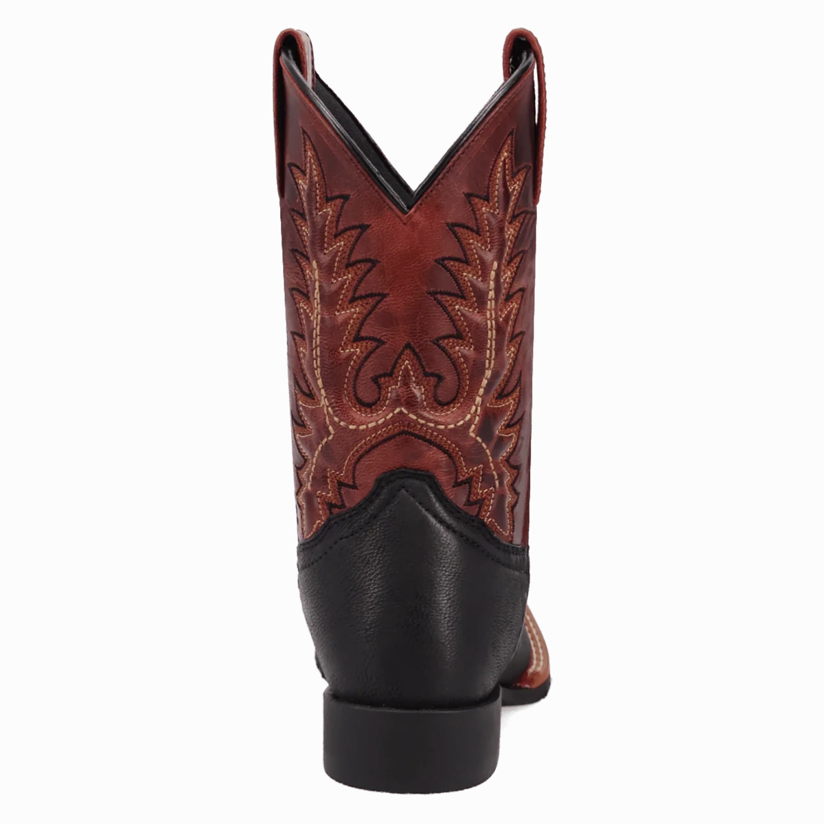 'Dan Post Boot Co' Kid's Dexter Cowboy Boot - Black / Red Soft Ride Boots