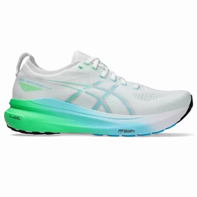 Men's ASICS GEL-Kayano 31, White/Bright Cyan, 10 D Medium Best Asics Workout Shoes