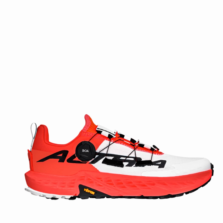 Trail Running Shoes On Pavement Altra Men's Timp Boa Trail Running Shoe in White/Coral SS25