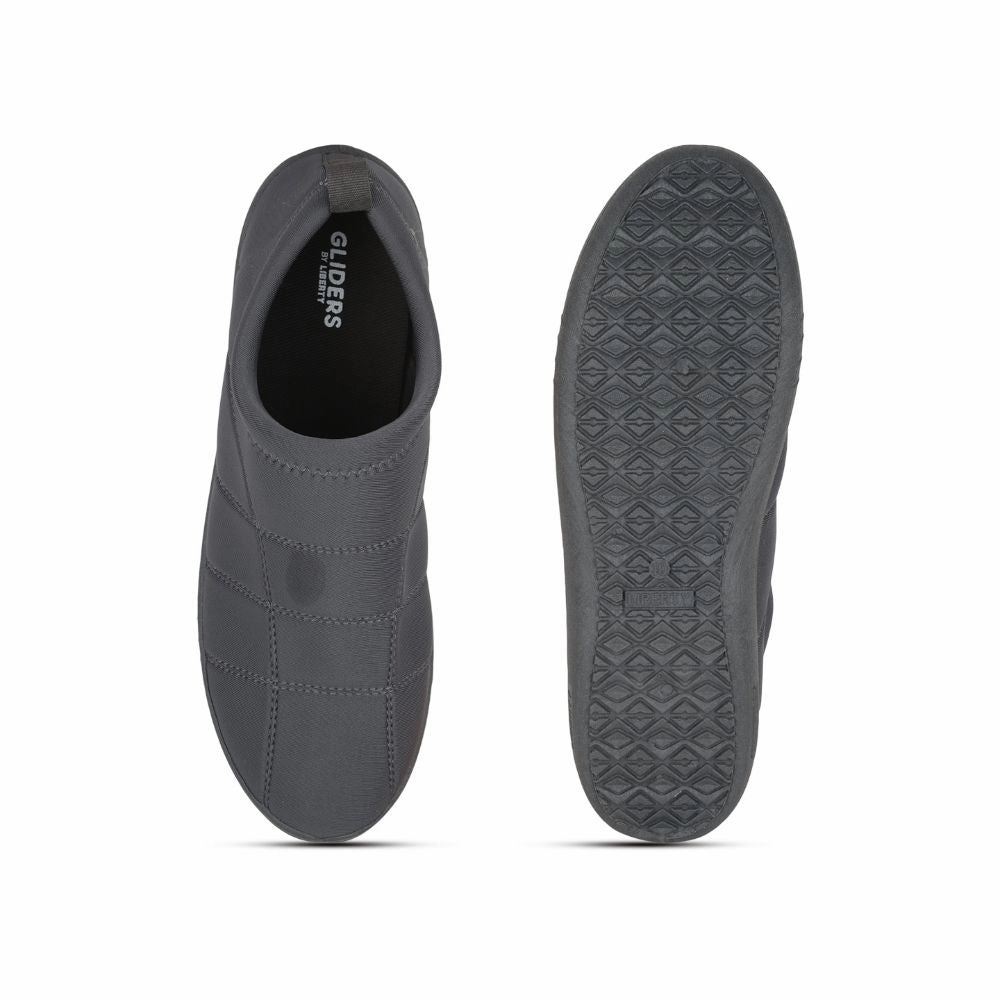 Gliders (Grey) Casual Slip on Shoes For Men HARVEY-901 By Liberty Shoes To Wear With Casual Summer Dress