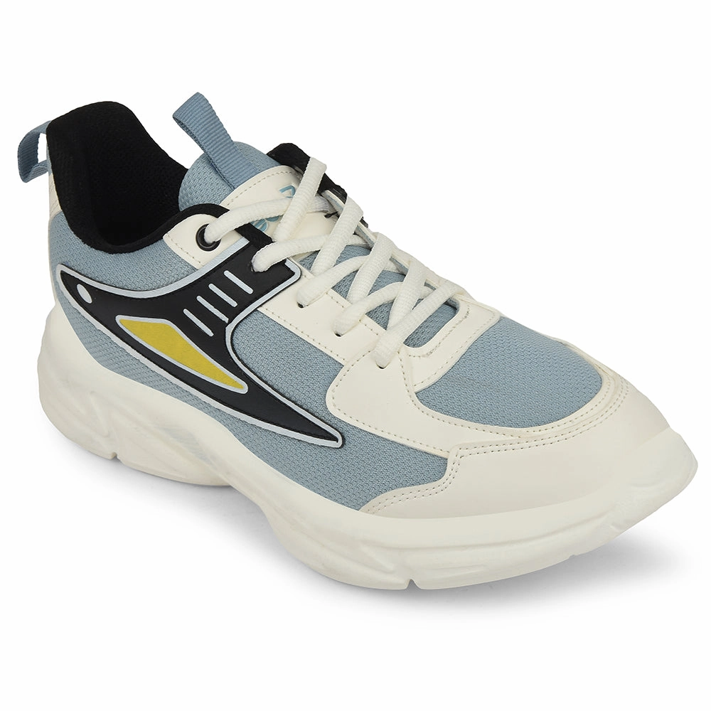 Speed Running Shoes Leap7x Sky Blue Sports Lacing Running Shoes For Kids CLOUDY-5L By Liberty