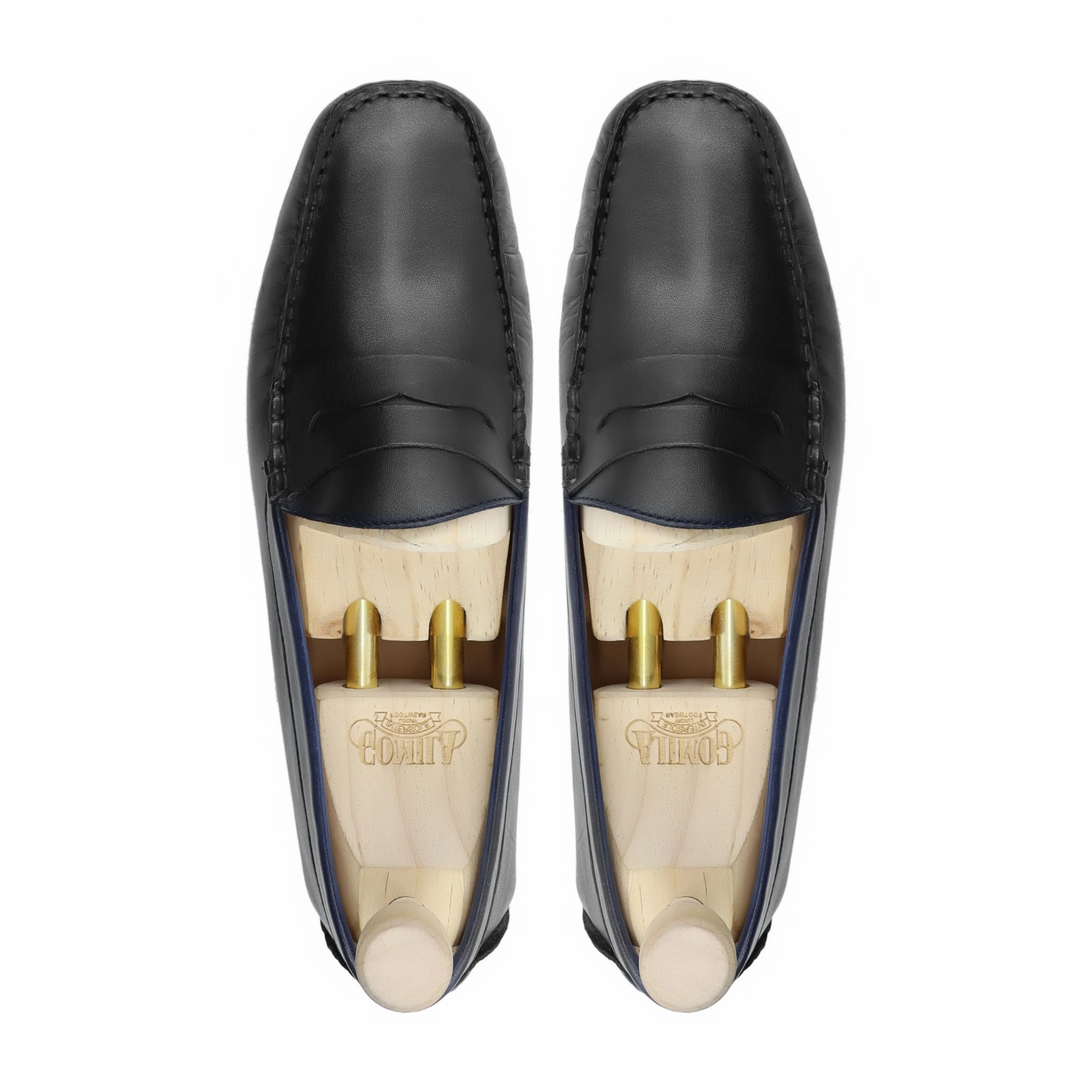 Arfo - Men's Black Calf Leather Driver Shoe Casual Shoes For Sale Near Me