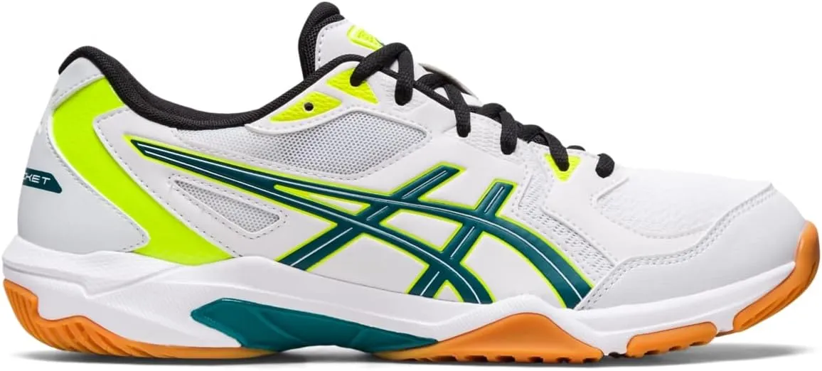 Asics Gel-contend 8 Running Shoe ASICS Men's Gel-Rocket 10 Volleyball Shoes, 11.5, White/Velvet Pine