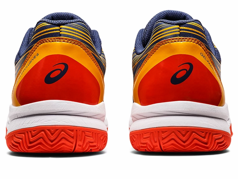 Asics scarpa da padel da uomo Gel Exclusive 6 1041A200 400 blu-ambra Asics Gel Dedicate 8 Padel Shoes