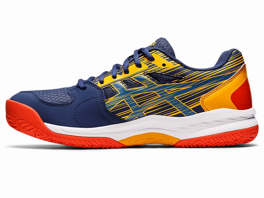 Asics Gel-rocket 11 Indoor Court Shoes Reviews Asics scarpa da padel da uomo Gel Exclusive 6 1041A200 400 blu-ambra