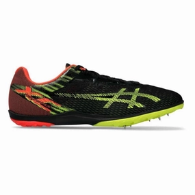 Asics Stability Shoes Running Asics Unisex Resurgence XC Spike- Black/Safety Yellow(1093A181-002)