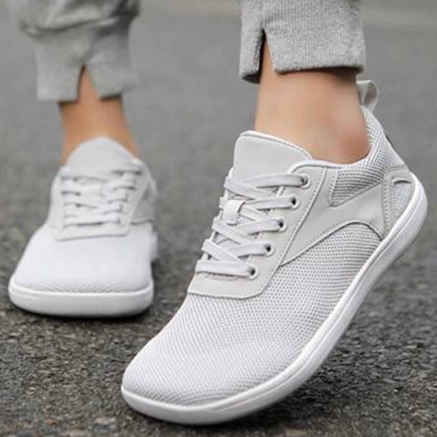 Best Sneakers For Nurses Athletic Fashion Sneakers for Men Breathable Elastic Fly Woven Mesh Sneaker Arch Support Walking Shoes for Men