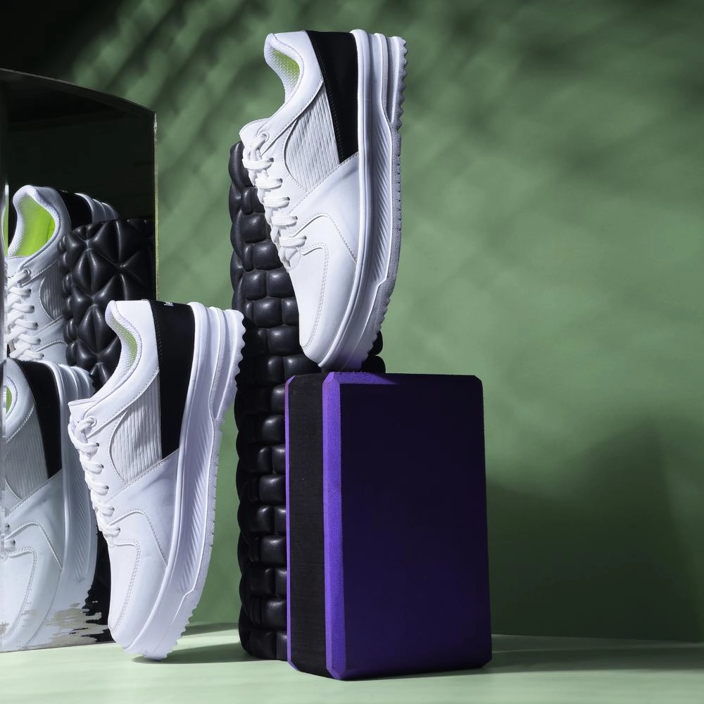 Running Sneakers On Sale Leap7x Casual White Lacing Sneakers For Men MUNICH By Liberty