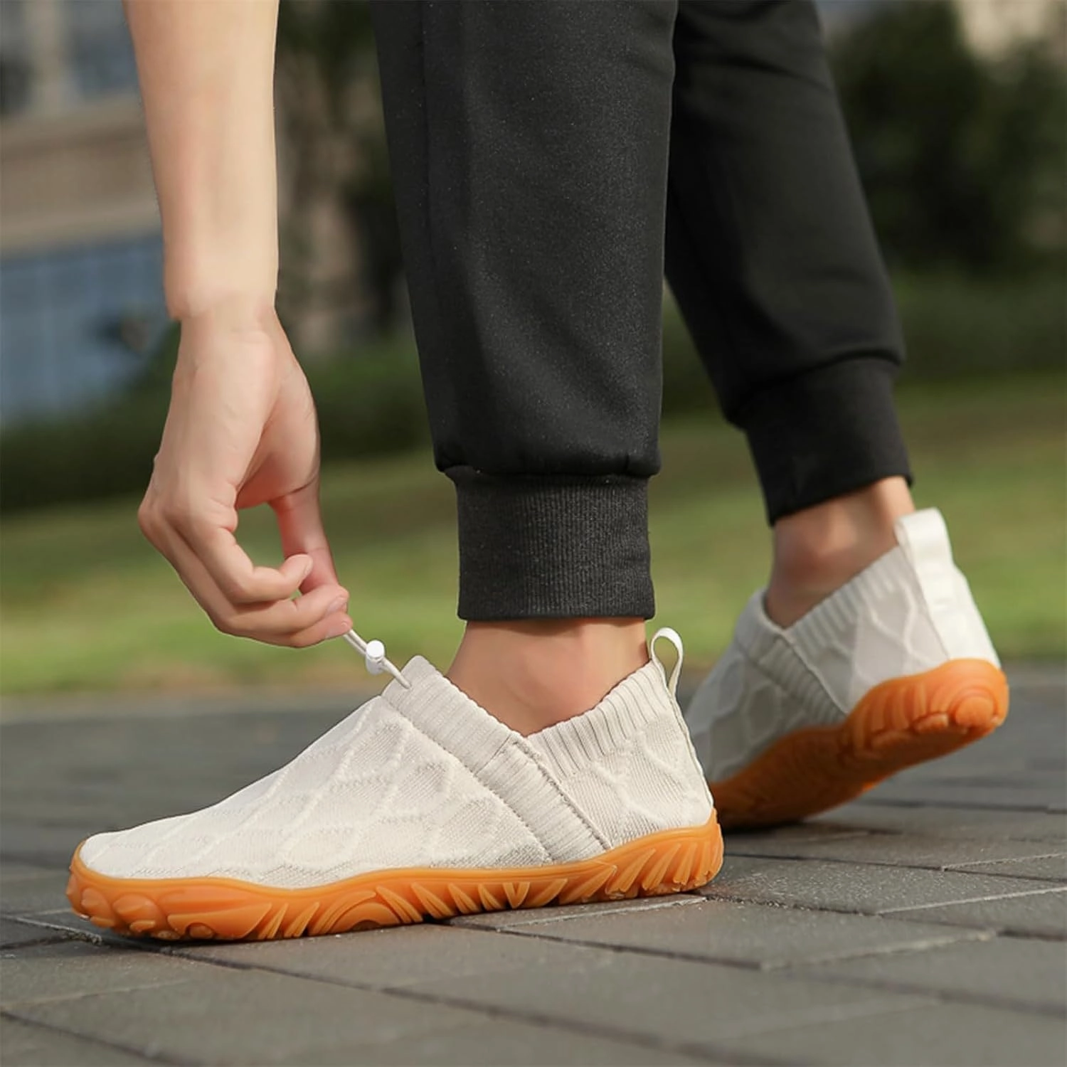 Casual Flat Shoes Barefoot Water Shoes for Men Minimalist Comfortable for Beach Outdoor Hiking Aqua Swim Pool River Boat Travel Running Walking Sneakers