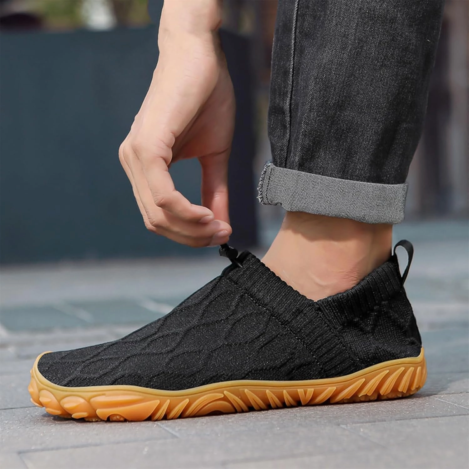 Barefoot Water Shoes for Men Minimalist Comfortable for Beach Outdoor Hiking Aqua Swim Pool River Boat Travel Running Walking Sneakers Casual Slip Resistant Work Shoes