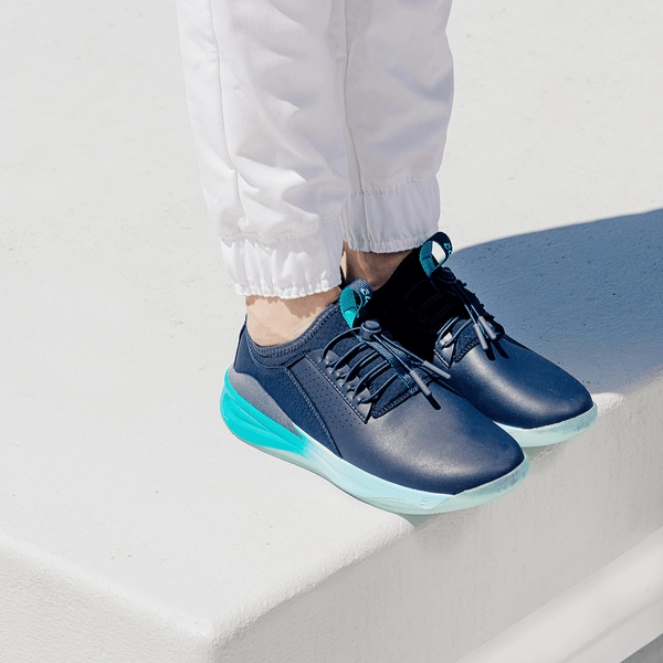 High End Walking Shoes Clove  - Aero's Shoes - Limited Edition - Aqua Blue