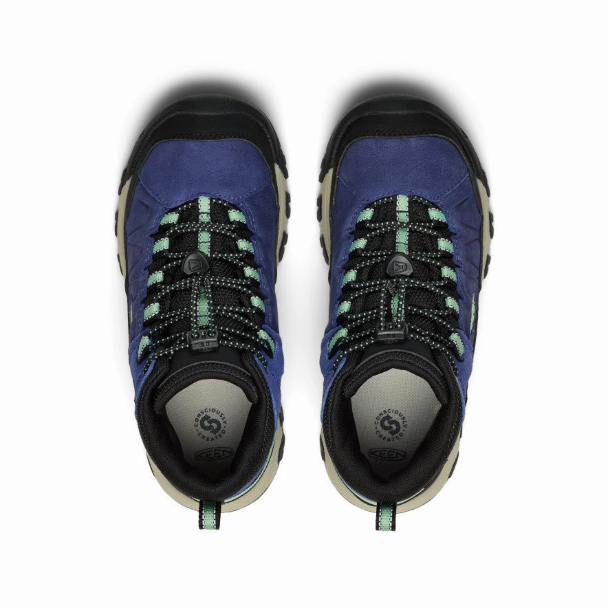 Salomon Ultra Light Hiking Boots Big Kids' Targhee IV Waterproof Hiking Boot  |  Skipper Blue/Hemlock