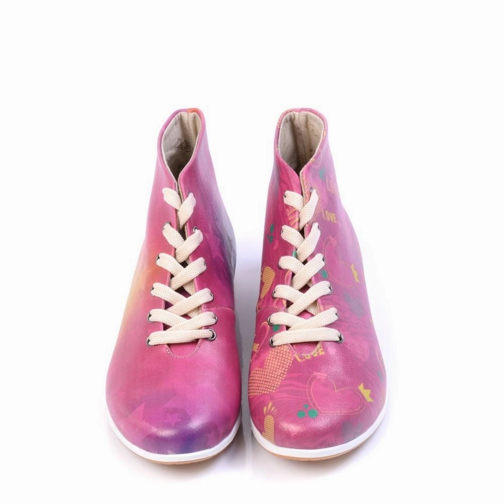 Horse Riding Cowboy Boots Love Short Boots LND1129