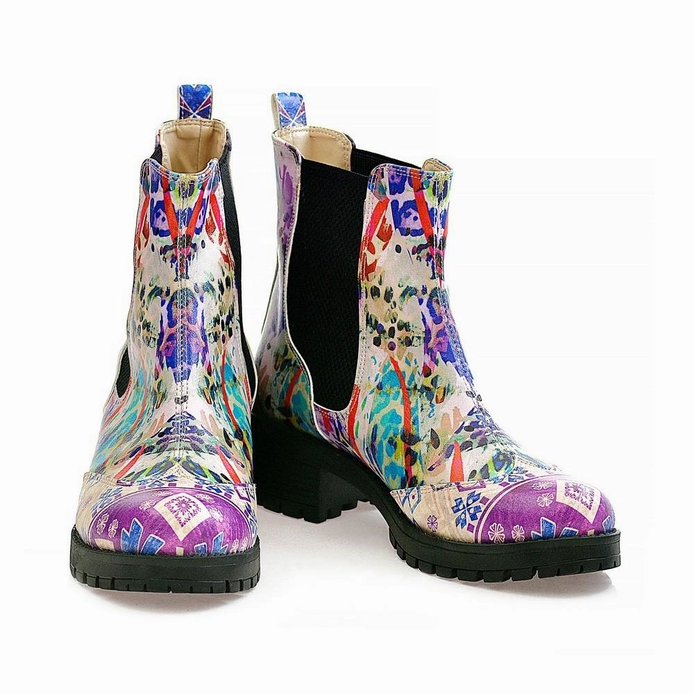 And Cowboy Boots Art Short Boots WLAS112
