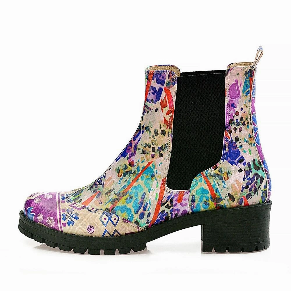 White Ankle Boots Women Art Short Boots WLAS112
