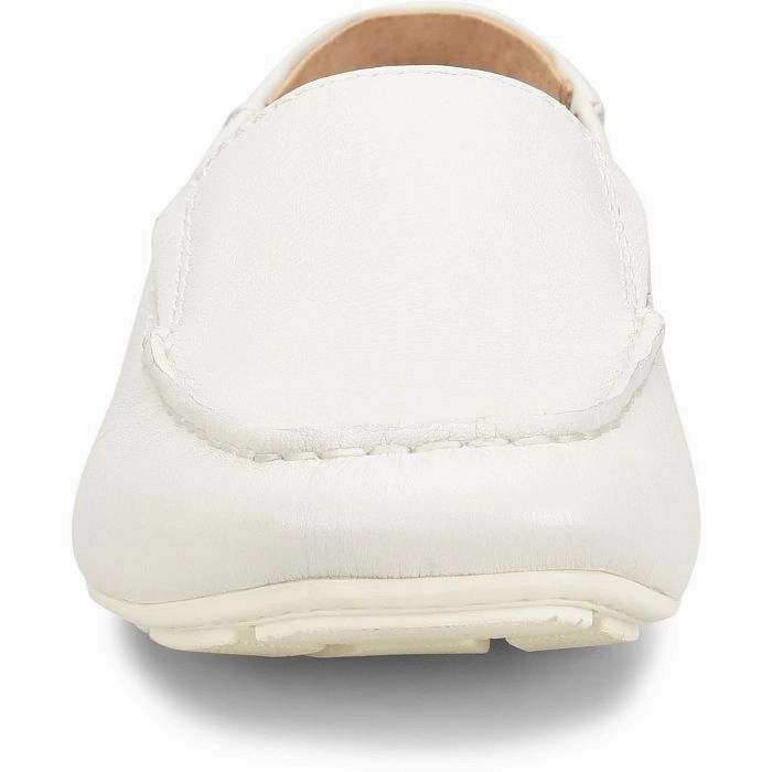 Born Men's Marcel Driving Moc - White (Sea Salt) Steampunk High Heels