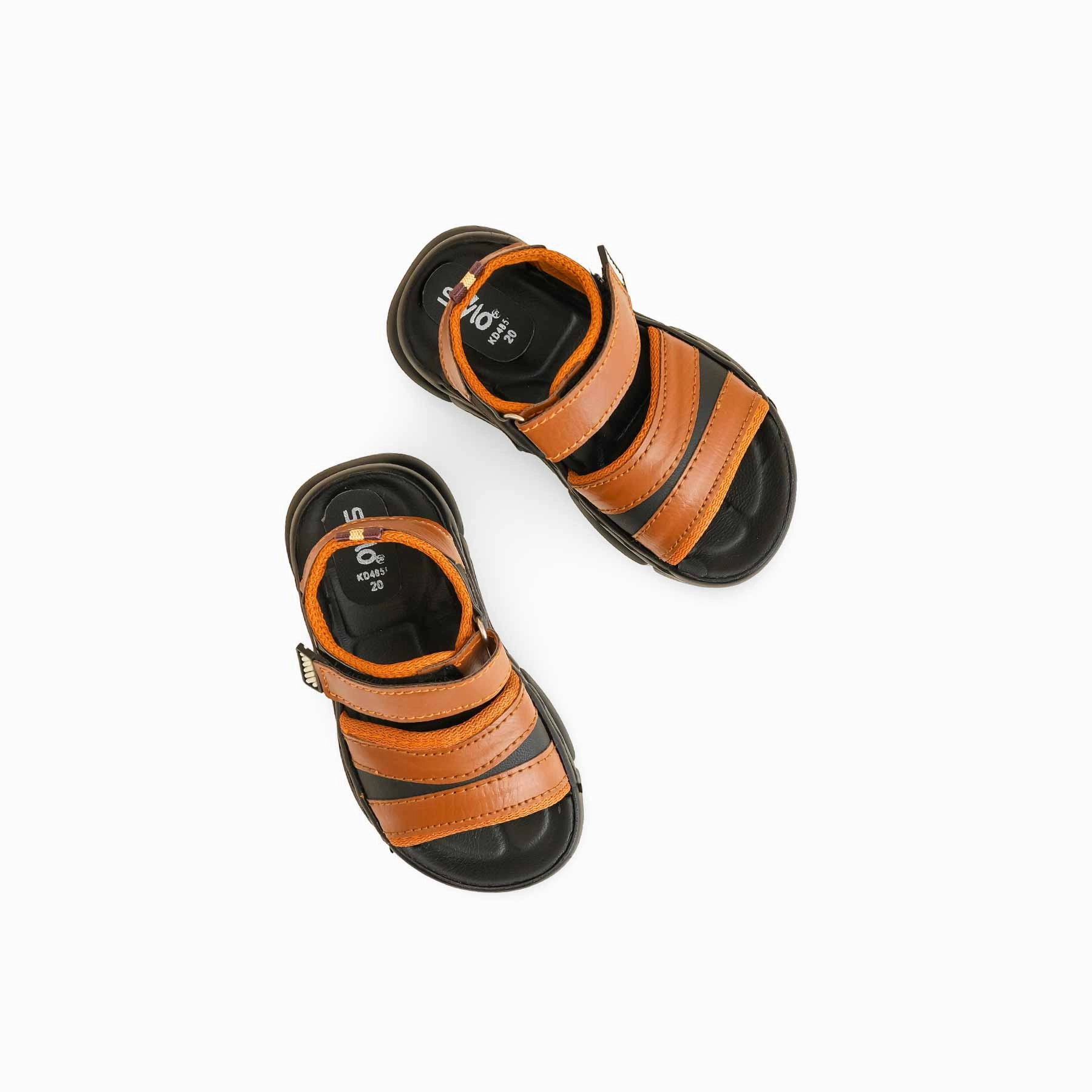 Boys Brown Formal Sandal KD4858 Wooden Clog Sandals