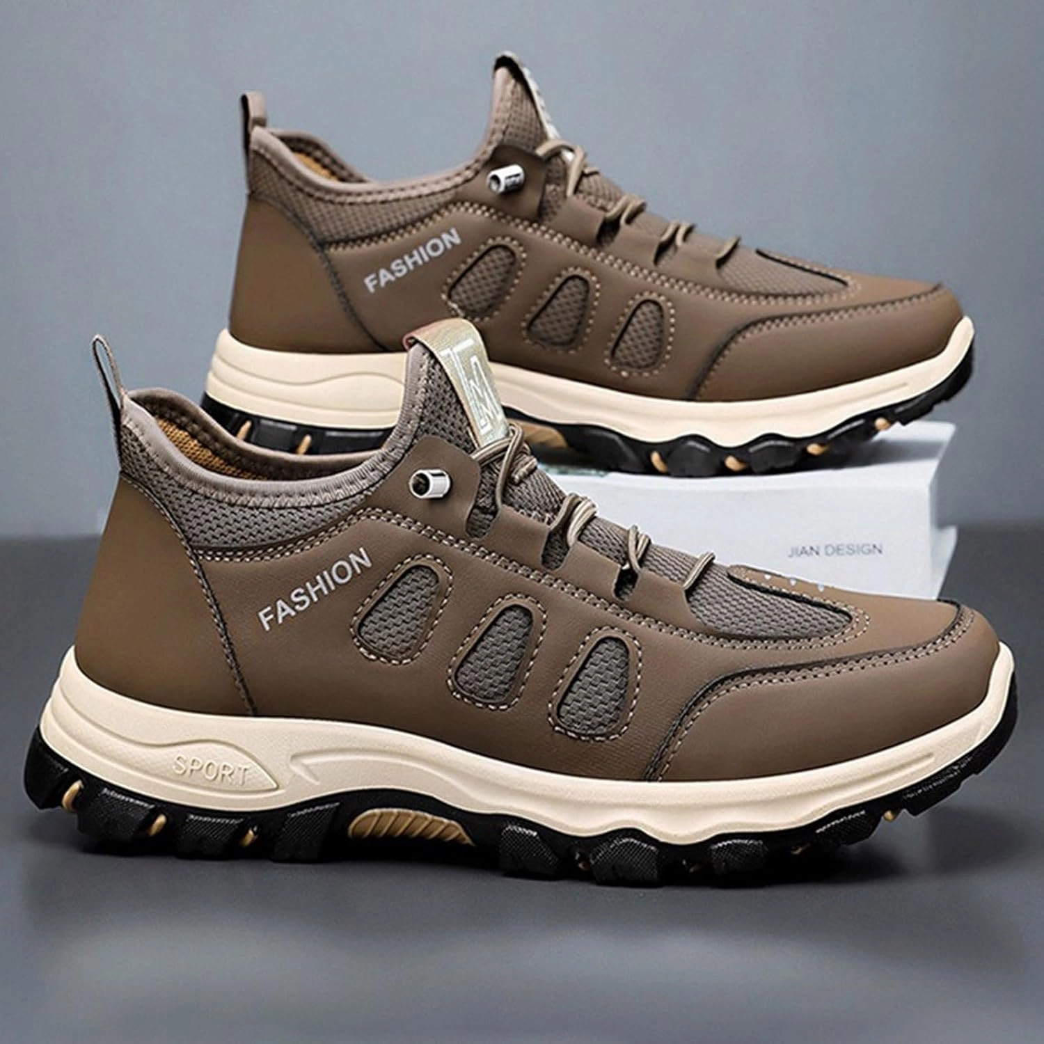 IWIHMIV Mens Work Sneakers Men's Casual Shoes Men's Running Shoes Tennis Walking Sneakers Breathable Non Slip Sports Shoes Running Shoes For Pronation Runners