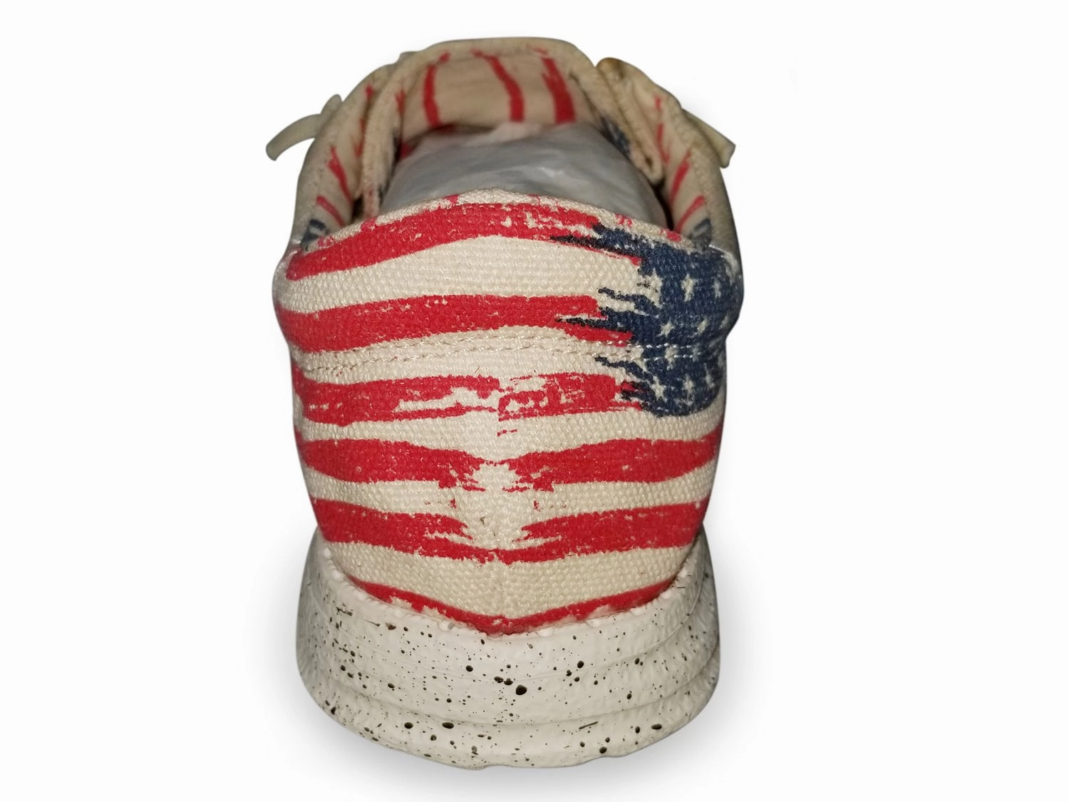 Roper Kids Unisex USA Flag Heel Fabric Hang Loose Moc Oxford Shoes Pink Flat Shoes