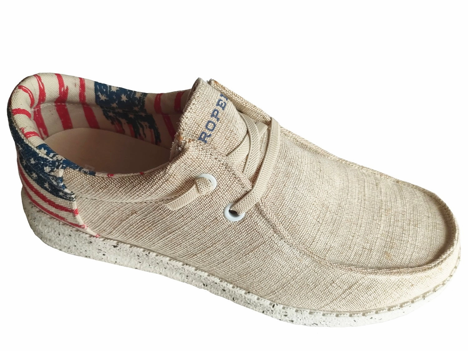 Roper Kids Unisex USA Flag Heel Fabric Hang Loose Moc Oxford Shoes Flats Online Shoes