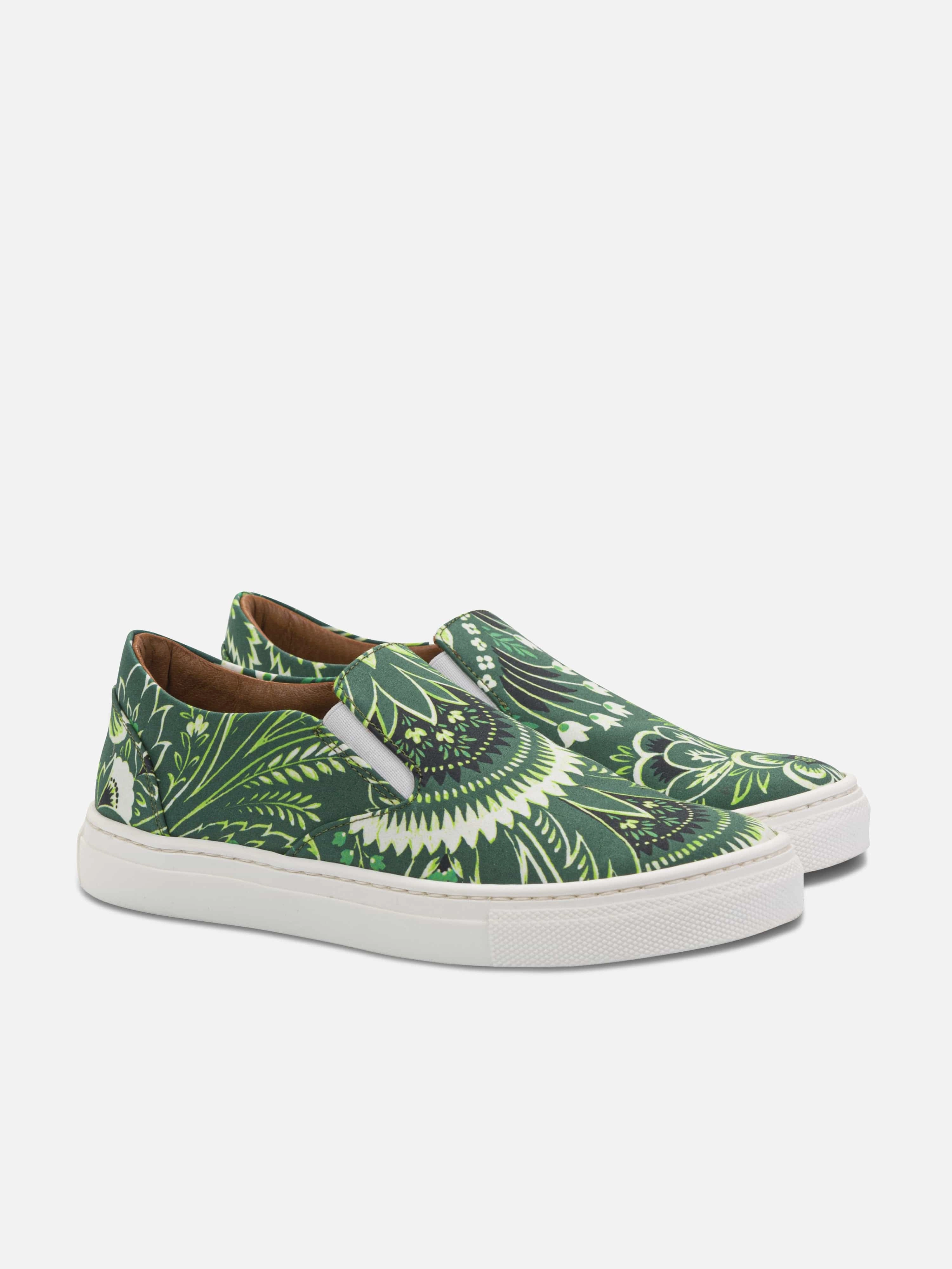 Etro Boys Floral Paisley Trainers in Green Missoni Espadrille Wedges