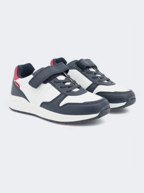 Multi Color Sneakers Kids Boy's Colorblocked Sneakers,Navy/White