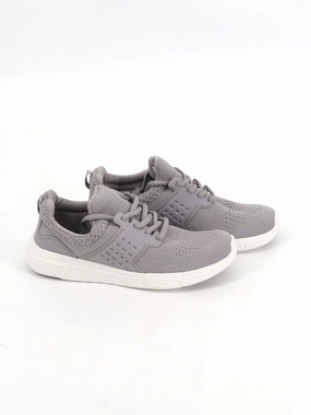 Kids Girl's Textured Sneakers,Light Grey Shirts Match Sneakers