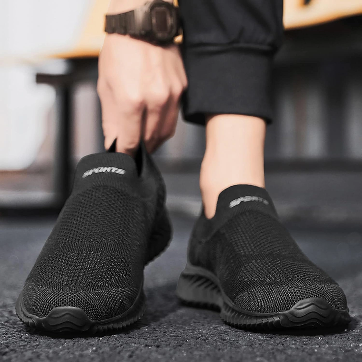 Men's Fashion Sneakers Mens Athletic Shoes Slip on Shoe for Men Tennis Shoe for Men Sport Running Trail Sneaker Gore-tex Sneakers