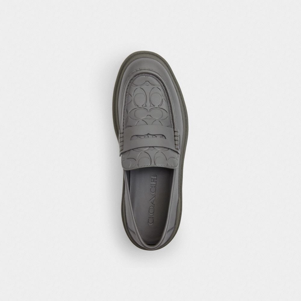 Coach Loafer With Signature Print Charcoal Basketball Shoes For Training