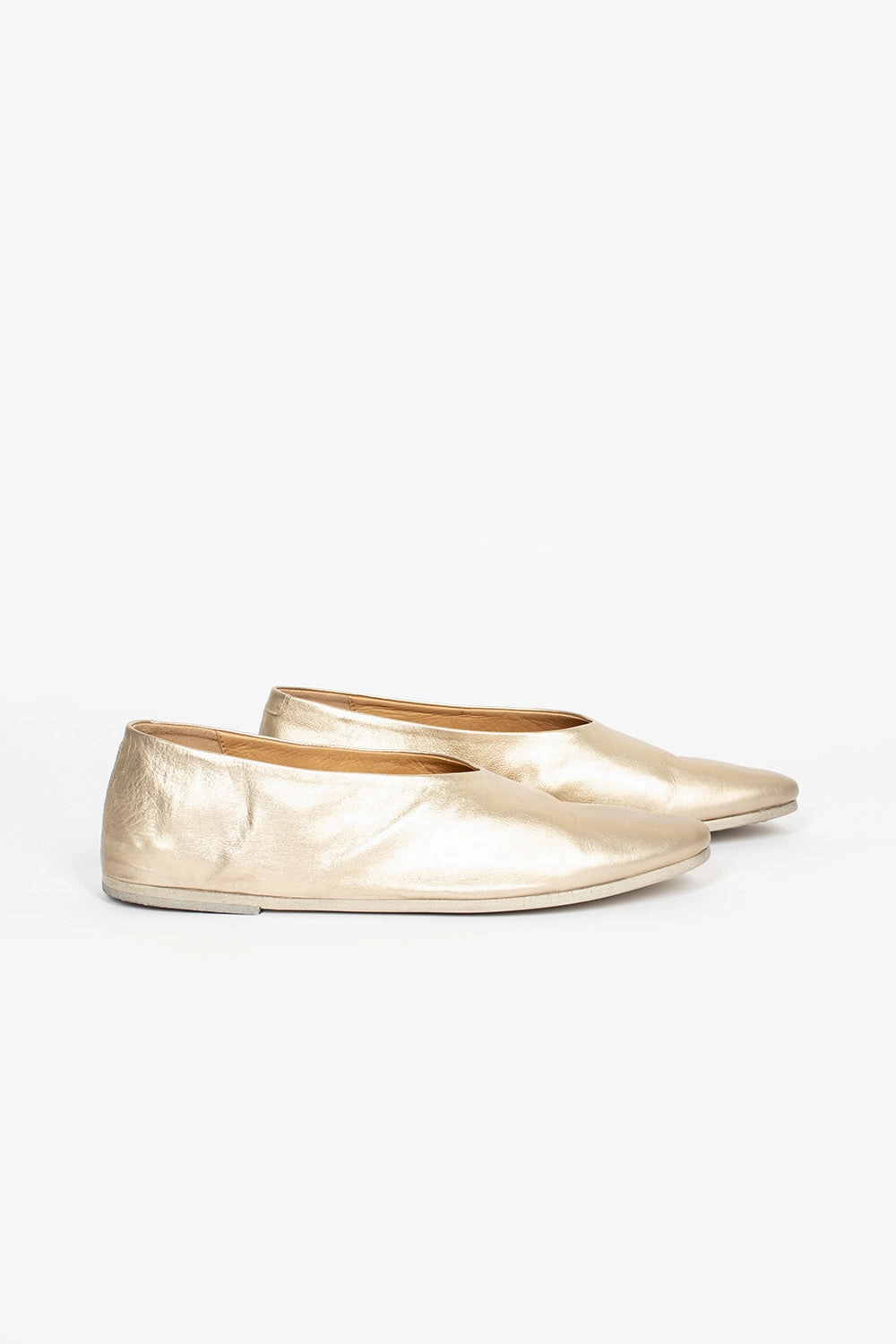 Platform Slip On Espadrilles Coltellacio Ballerina Platinum Foil