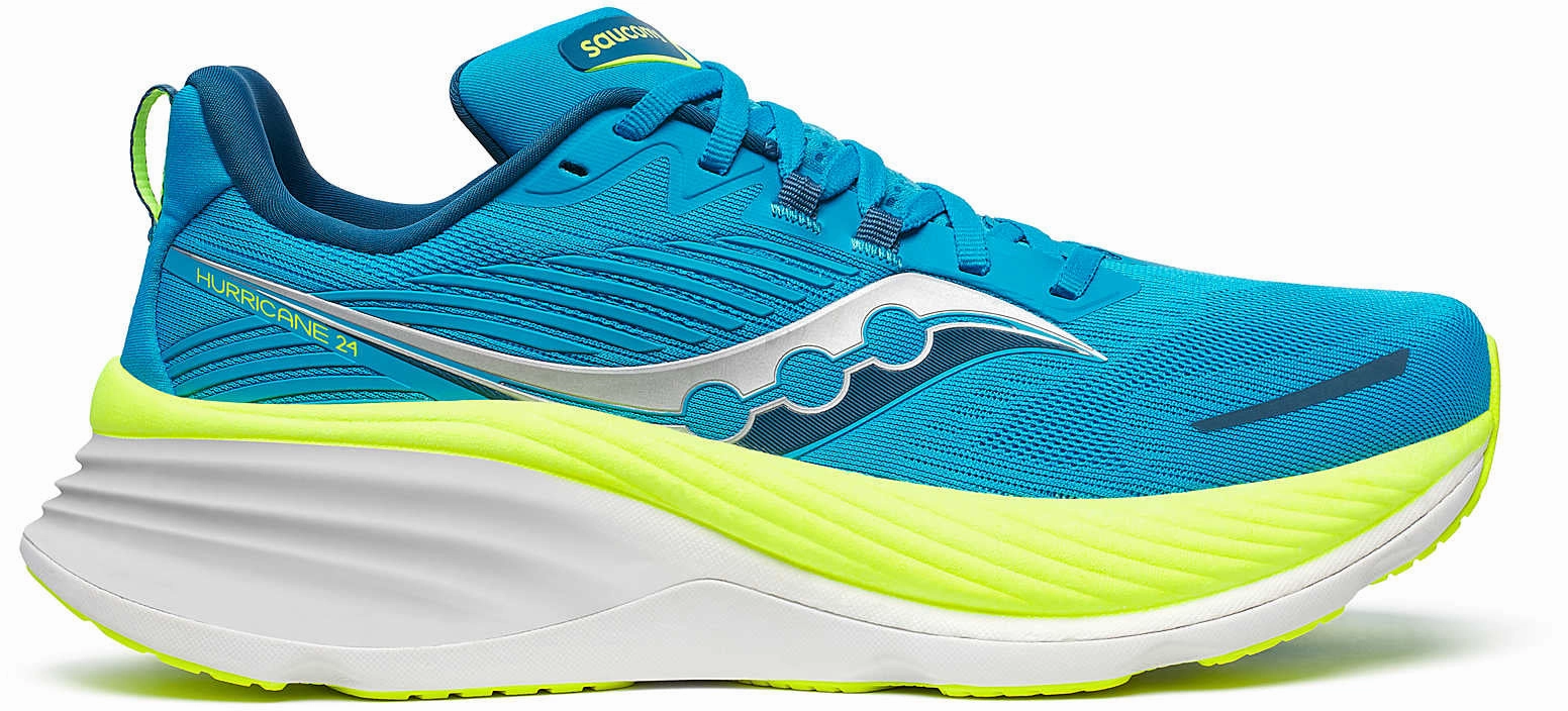 Saucony Hurricane 24 Mens Running Shoes - Blue Running Shoes Jd