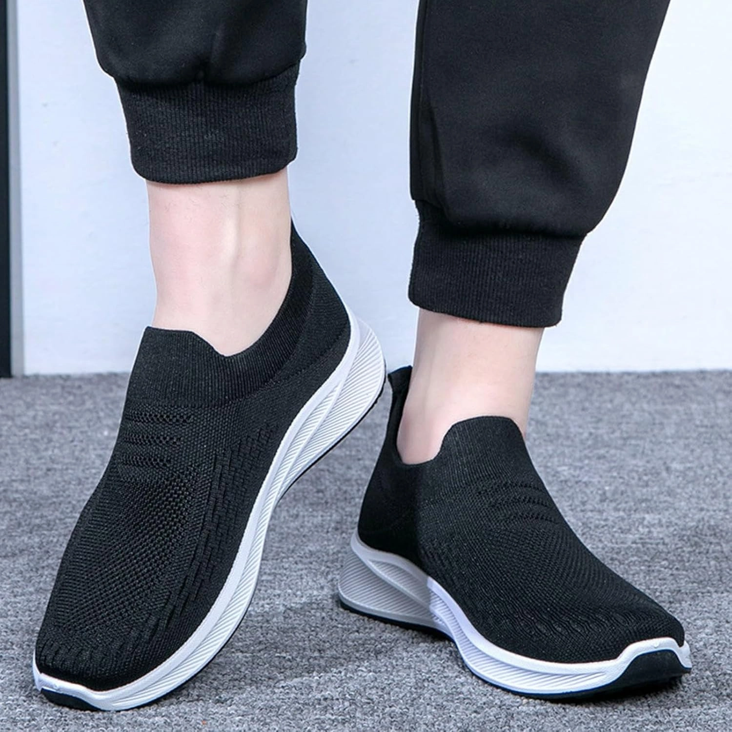 Mens Athletic Shoes Men's Shoes Walking Shoe for Men Slip on Shoe for Men Comfortable Running Trail Sneaker Casual Dress Shoes Slip On