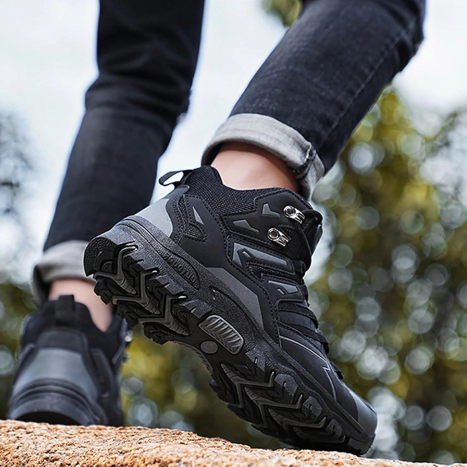 Men and Winter Hiking Shoes High Top Climbing Hiking Outdoor Casual Sports Shoes Outdoor Casual for Men Nautica Casual Oxford Shoes